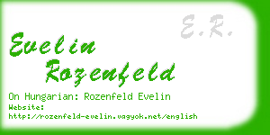 evelin rozenfeld business card